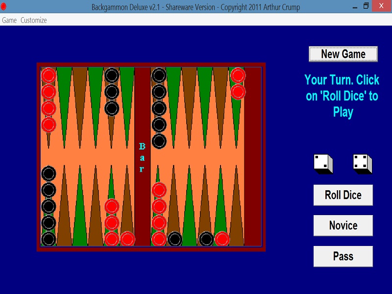 Screenshot for Backgammon Deluxe 2.1